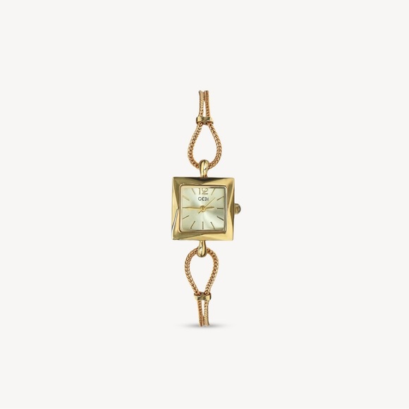 Elegant Gold Square Women's Watch - Picture 7 of 7
